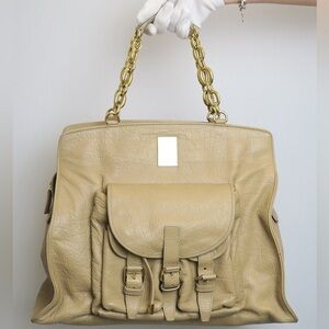 Authentic BVLGARI Tan Leather Tote